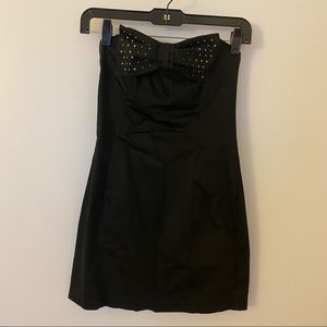 Killah Black Strapless Mini Dress